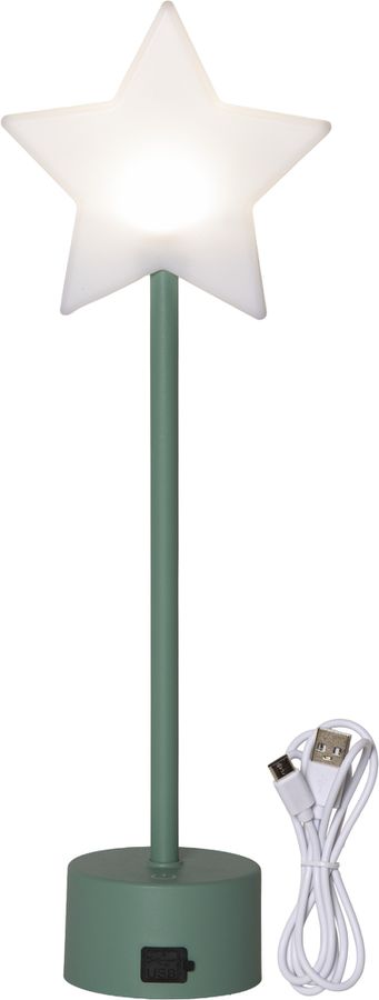 Tischstern Blizz - Indoor, Grün, 40.00cm Höhe
