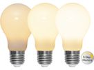 LED Leuchtmittel E27 A60 Opaque Filament RA90 3-step - E27, 600Lm, 2700K, 6.5W, 220-240VAC