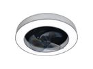 LED-CCT Deckenleuchte  VALENTO  inkl. Ventilator : 51cm grau - IP20, LED-Modul, Grau