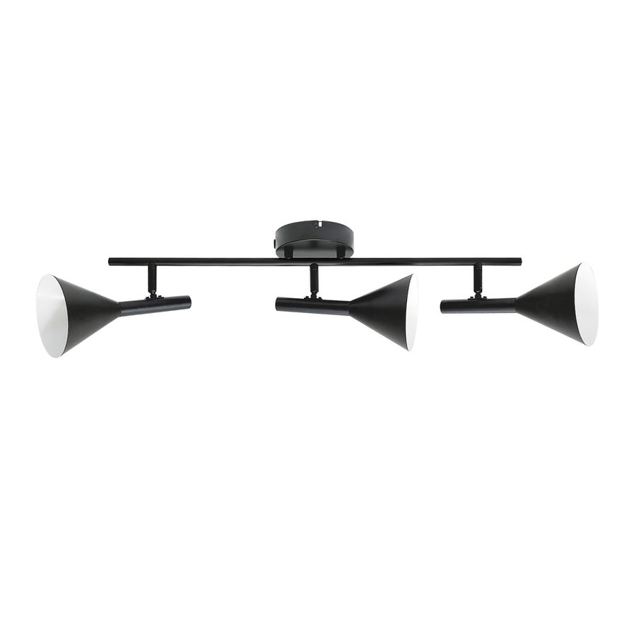 Deckenleuchte Kelvis 3-Spot Schwarz - GU10, IP20, 230V