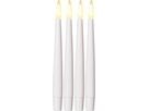LED Dinner Kerze 4er Pack Paulina - Indoor, Weiss, 15.5cm Höhe, keine Timerfunktion