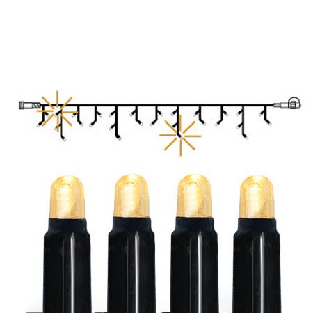 Icicle Lights Extra System 24 Flashing - IP44, Warmweiss, Schwarz