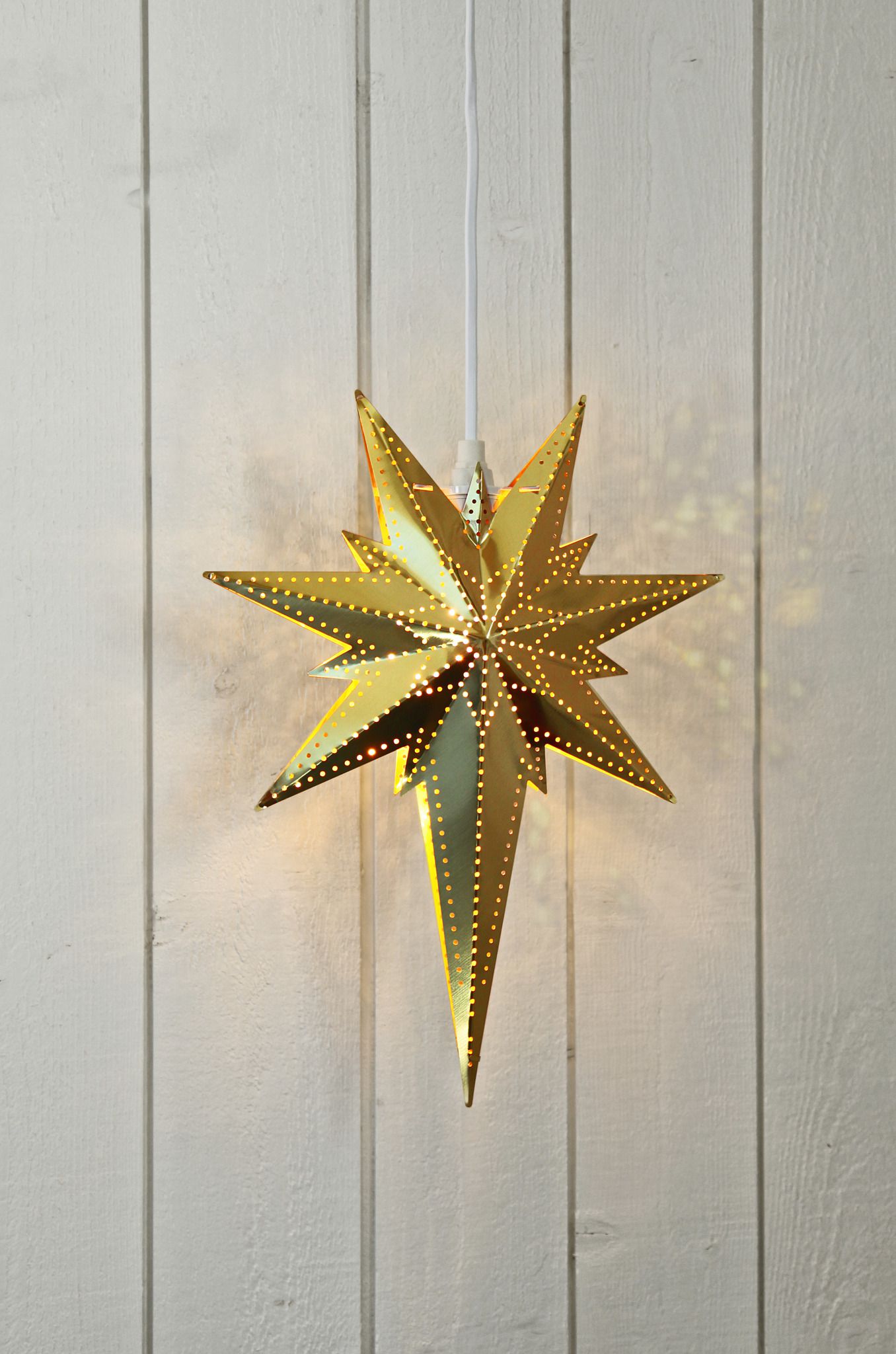 Metallstern Betlehem - Kupfer, 35x25cm, E14, Indoor