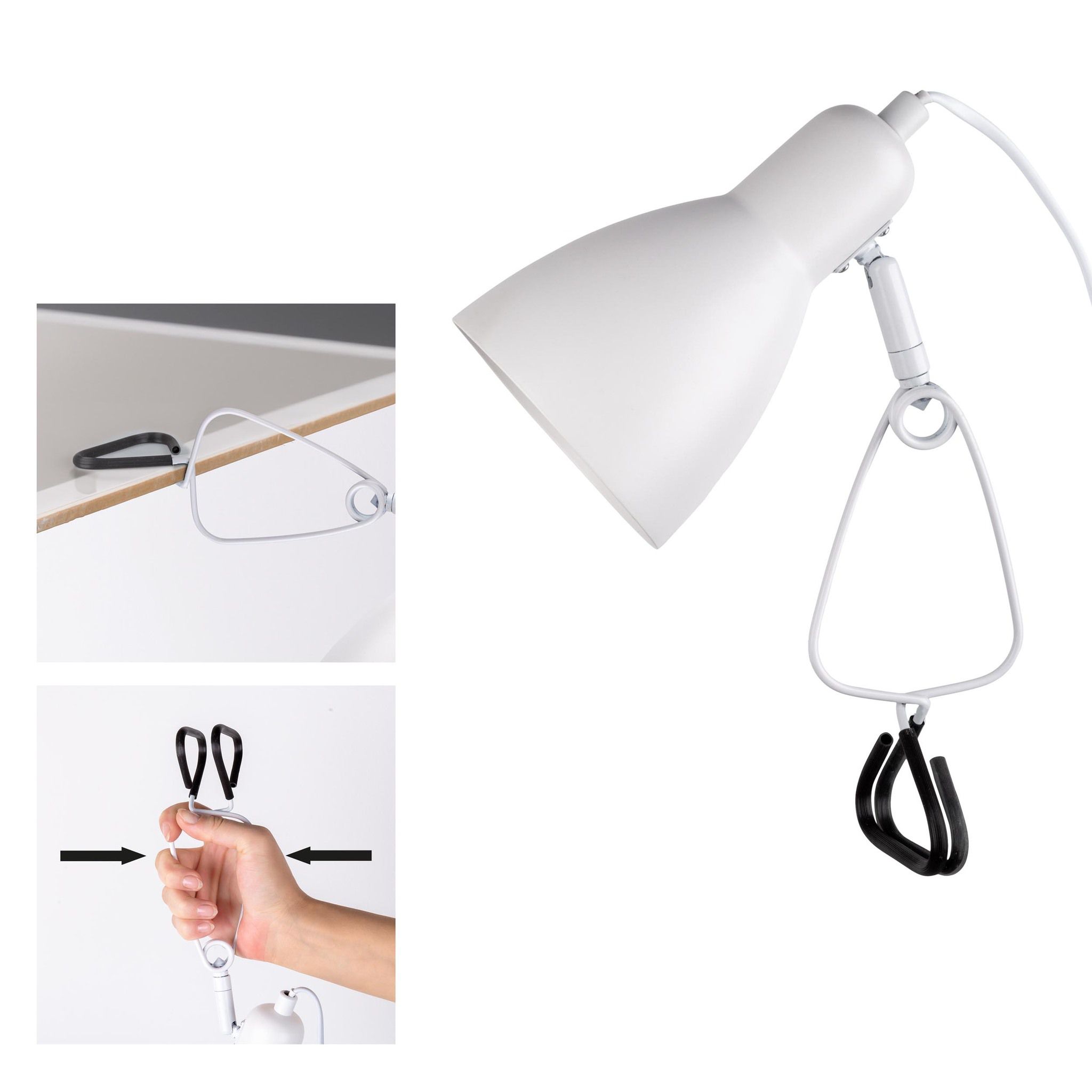 Klemmtischleuchte MARA - E14, 18W, IP20