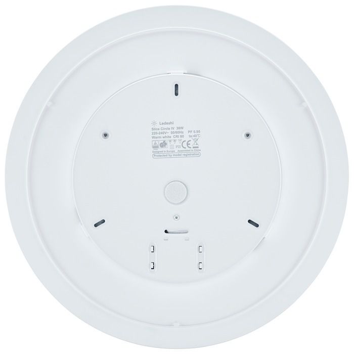 Luminaire de secours LED pour montage apparent Slice Circle 38W - 38W, 2600lm, 3000K, IP20, weiss, nicht dimmbar