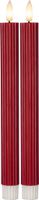 LED Dinner Kerze 2P Flamme Stripe - IP20, Warmweiss, 2 LED'S
