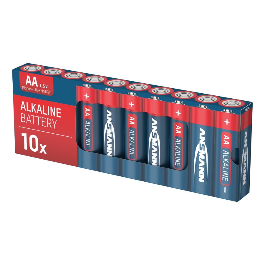 Alkaline Batterien 100er Vorteilspack 10x10 AA, POS-Lösung - LR6/AA Batterien 100er Box Retailverpackung