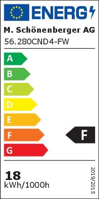 LED Aufbauleuchte REDONDO 4.0 (18W) - 18W, 1900lm, 3000/4000/5000K, IP54, CRI80, 120°, weiss, nicht dimmbar, D=280mm, H=53mm