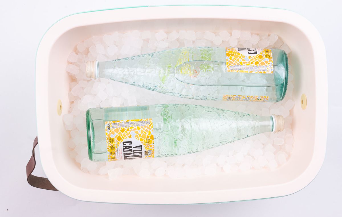 Polarbox Retro Cooler cyan 20l - Kühlbox, 20l, Vintage Design