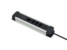Aluminium Mutliprise - 4xT13, 1x USB-C 2x USB-A max. 3.4A - PD 20.0W, 2.0m Zuleitung, Stecker T12