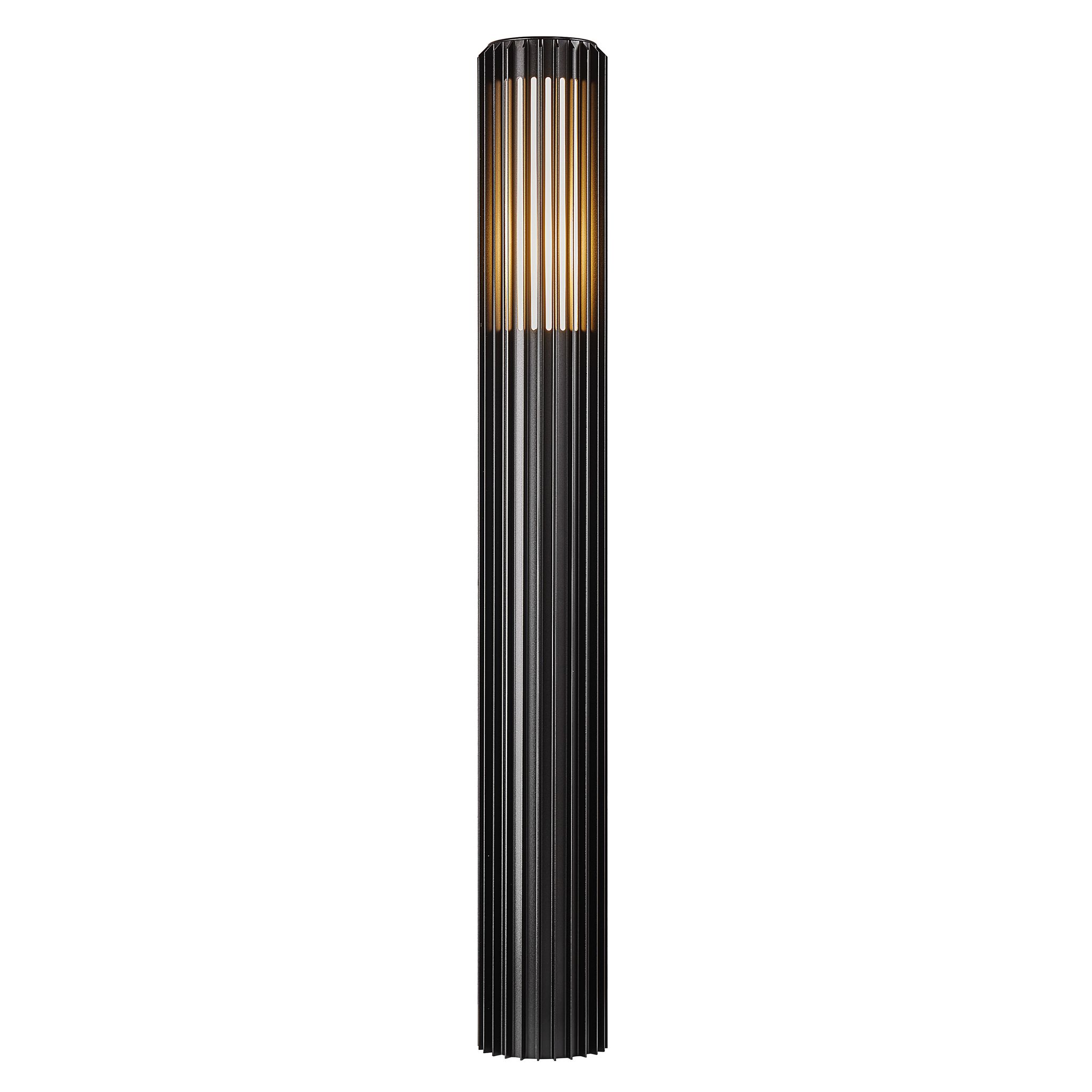 Wegleuchte ALUDRA 95 - 1xE27 (exklusiv), max.15W, IP54, schwarz, dimmbar (optional Leuchtmittel), D=124mm, H=950mm