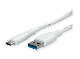 Kabel USB-A auf USB-C - USB 3.2 Gen 1 Kabel, Typ-A-C, ST/ST, weiss, 2m