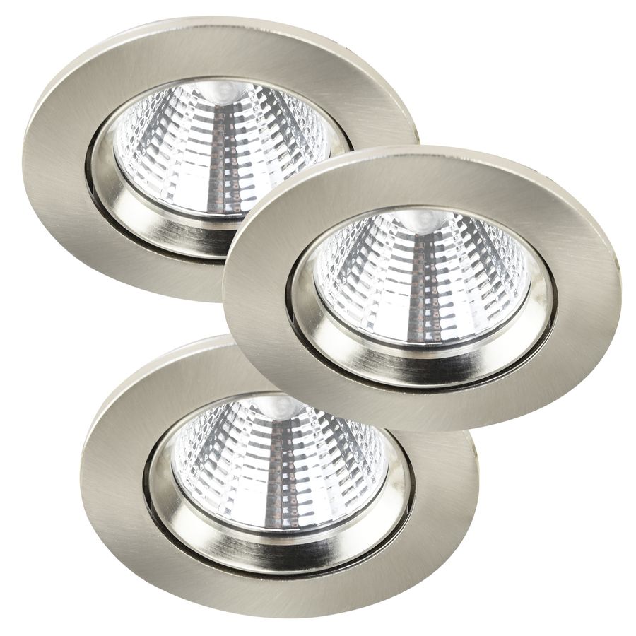 Fremont 3-Kit, 2700K, Gebürsteter Stahl - 5,5W LED, 2700K, IP23, 230V