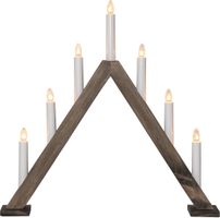 Kerzenleuchter Tyra - Indoor, Braun, 43.00cm Höhe