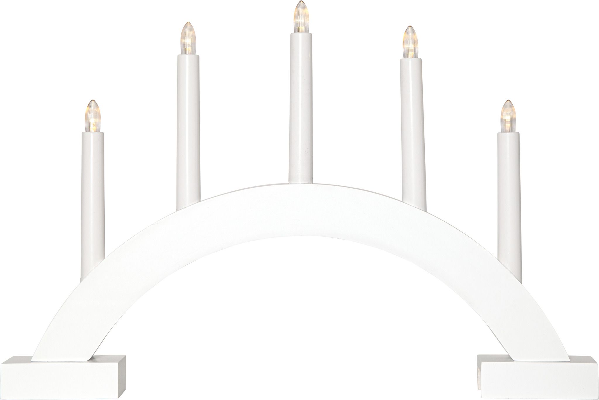 Kerzenleuchter ABBE - IP20, Weiss, Warmweiss