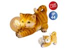 LED-Solar-Outdoorleuchte Katze l: 25cm - IP44, warmweiss, 0.06W