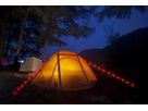 5m Seil geflochten mit integrieter LED Beleuchtung - 3xAA Batterie (exkl.), 50 LED`s, IP67, Farbe Orange, L= 500cm,  Zugkraft pro Meter 2.95KN/300KG