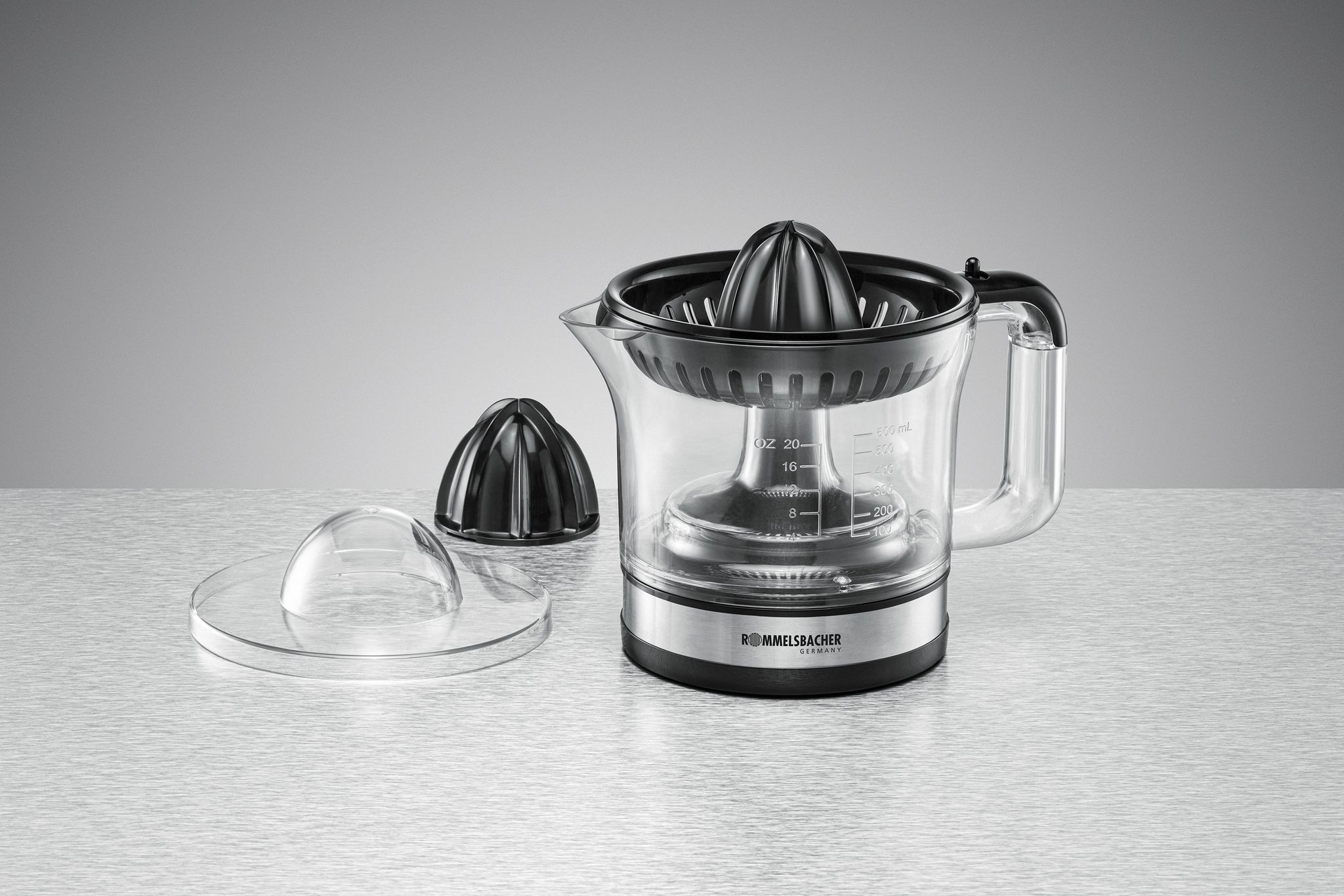 ZITRUSPRESSE ZP 50 - Zitruspresse, Edelstahl/schwarz, 30W