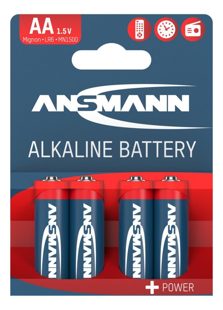 Alkaline Batterie Mignon AA / LR6 - 4er Blister
