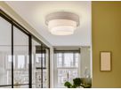 Deckenleuchte  FABRION  : 56cm beige - IP20, E27, Beige