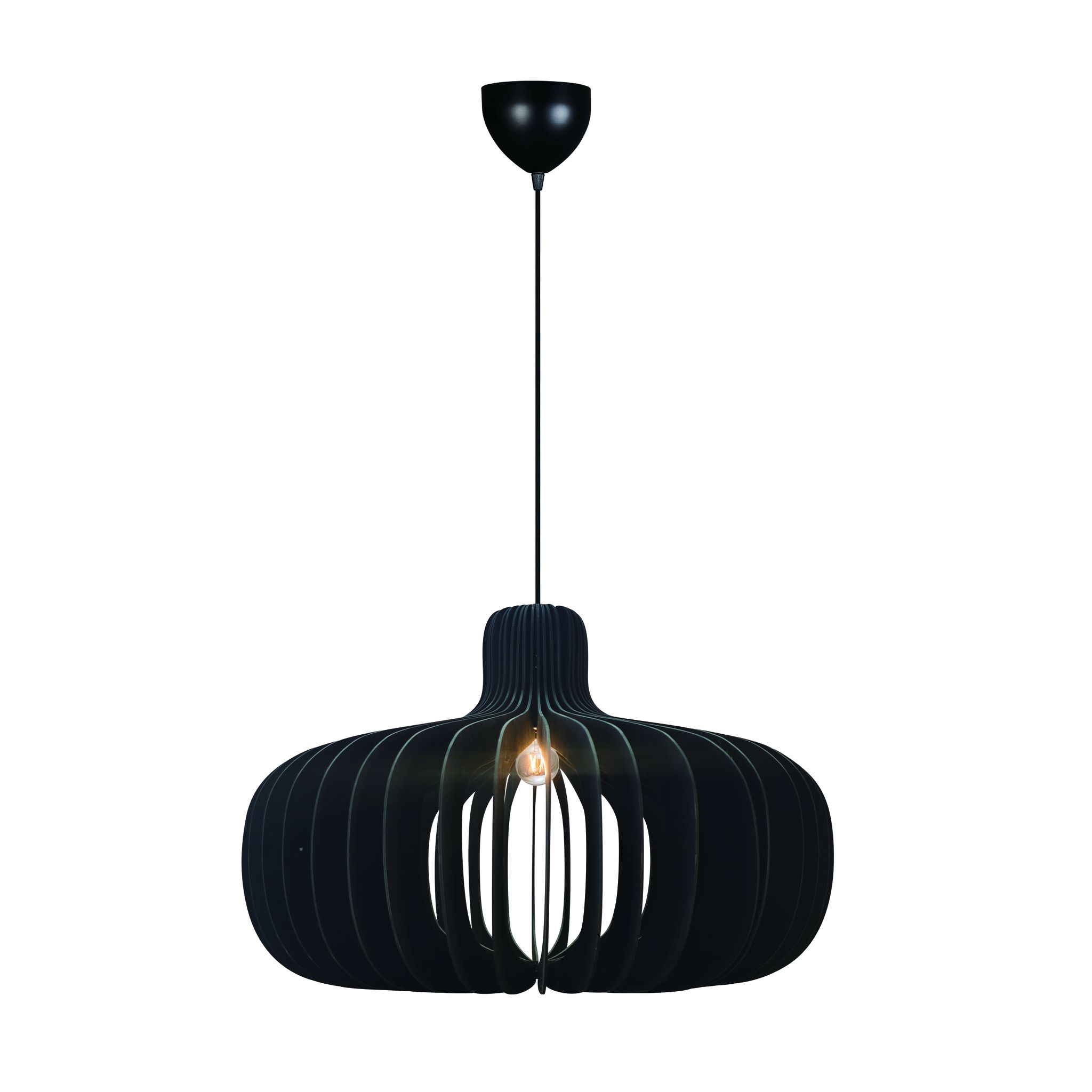 Pendelleuchte Hazo 65 Schwarz - 60W, E27, IP20