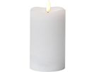 LED Pillar Kerze Flamme - Indoor, Weiss, 14cm Höhe, Timerfunktion