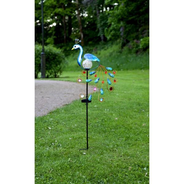 Solar Decoration Peacock - Multi, Lichtfarbe Warmweiss