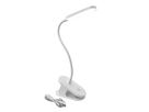 Akku Tisch- Clipleuchte USB/C - 5V DC (USB-C), 2.5W, 160lm, 4000K, 3 Step dimming, weiss