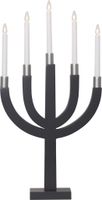 Kerzenleuchter Elias - IP20, Grau, Warmweiss