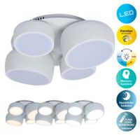 4er LED Deckenleuchte ELIORA weiß - LED-Modul, IP20, 230V