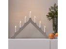 Kerzenhalter Alma - Indoor, Kaltweiss, Beige
