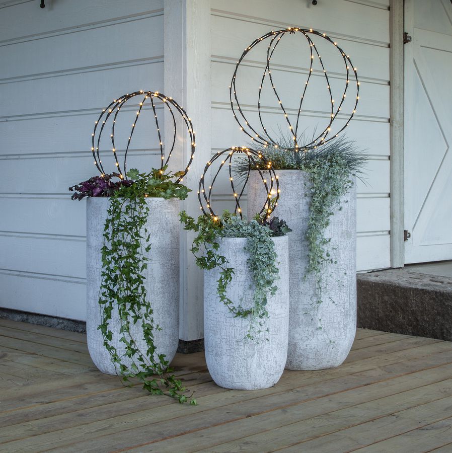 Outdoor Decoration Sphere - IP44, Warmweiss, 64 LED's