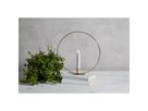 Indoor Decoration Flamme Table - Indoor, Messing, 28cm Höhe, Timerfunktion