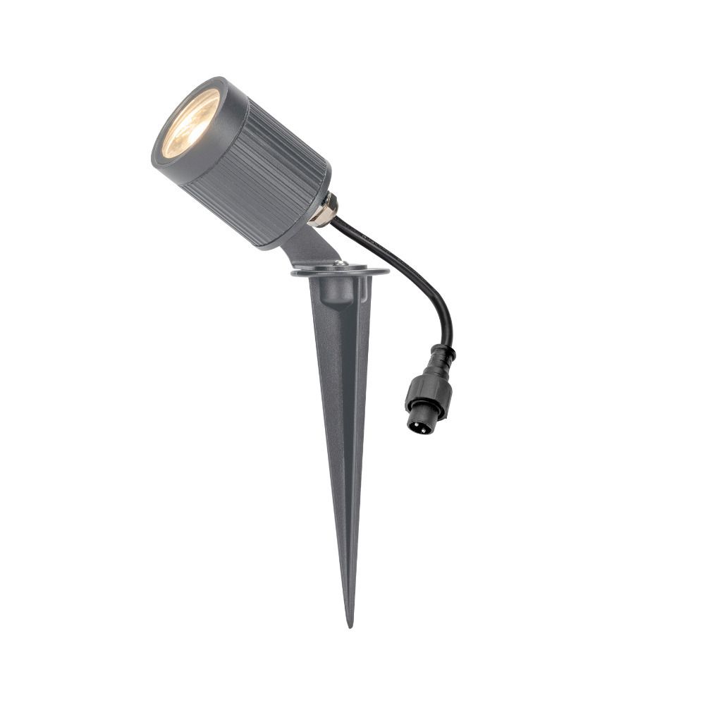Playlight 24V Spot Duopack Small - 24V DC, 2x3W, 2x220lm, 3000K, IP65, anthrazit, inkl. Spike
