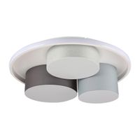 3er-LED Deckenleuchte Eppan d: 56cm grau - LED, IP20