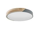 LED Deckenleuchte BORNEO - 13W, 1500lm, 3000K, IP20, grau, nicht dimmbar, D=310mm, H=50mm