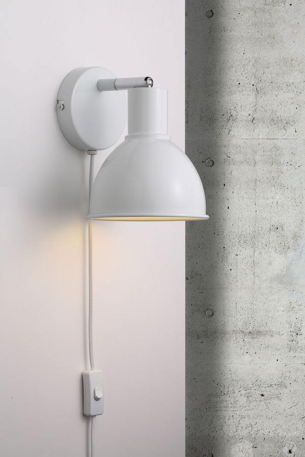 Wandleuchte POP (Weiss) - E27, max. 18W, IP20, weiss, nicht dimmbar, exkl. Leuchtmittel, L=190mm, B=190mm, H=200mm