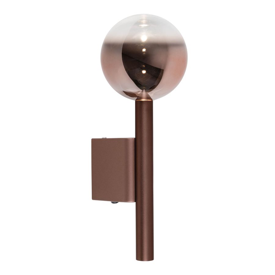 LED Wandleuchte  SINGAPUR  H: 34cm kupfer - IP20, LED-Modul, Kupfer