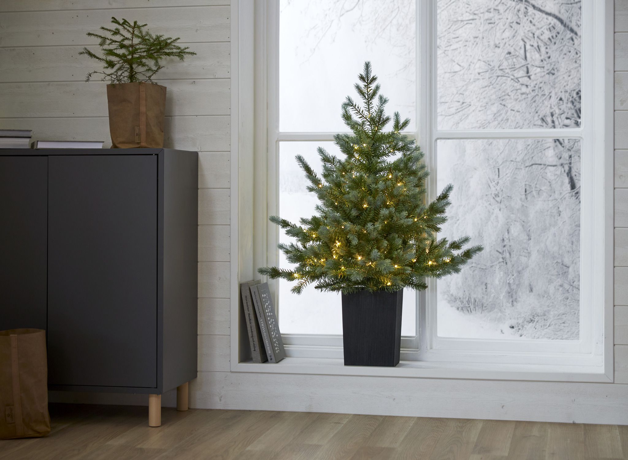 Weihnachtsbaum mit LED Grauland - IP20, Warmweiss, Grün