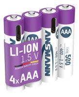 NiMH batteria ricaricabile Micro AAA 550mAh, 2er blister - 4er Kartonage