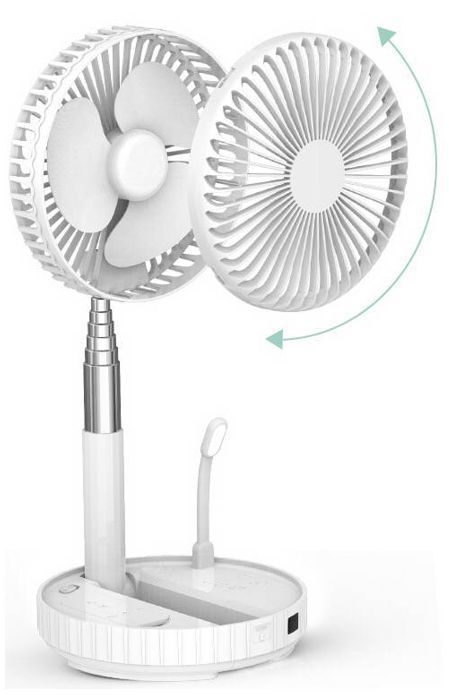 MORPHOSO Tisch- und Standventilator, akkubetrieben - Ultrakompakt, ultraleise, portabel, modulierbar