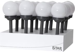 Display Solar Lights Globus - Weiss, Lichtfarbe Warmweiss