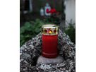 Grablicht-Display Serene, rot - Outdoor, Rot, 32cm Höhe, keine Timerfunktion, 12 Stück