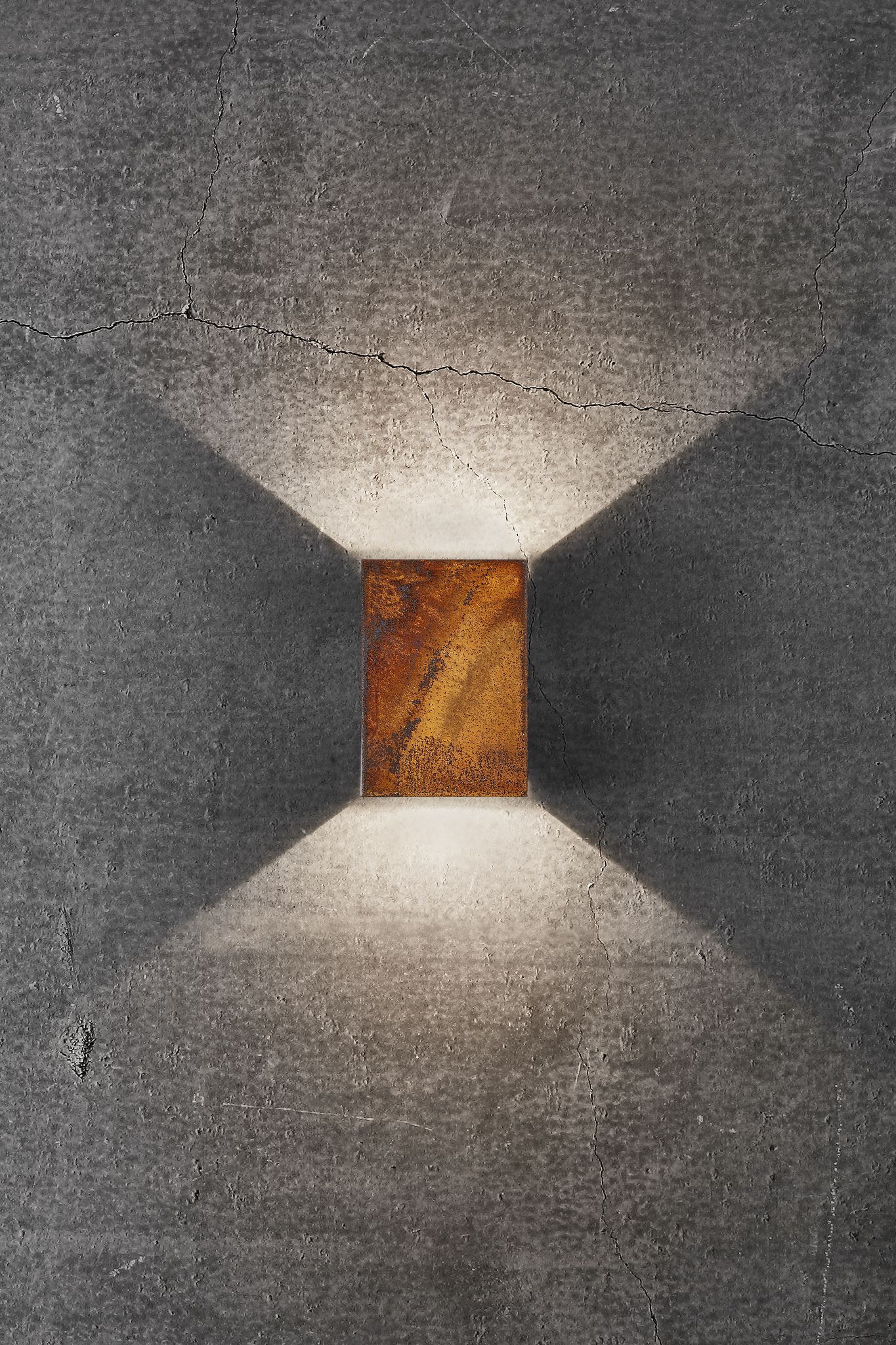 Fold 10, Wandleuchte, Corten - LED Modul, 7,4W LED, IP54