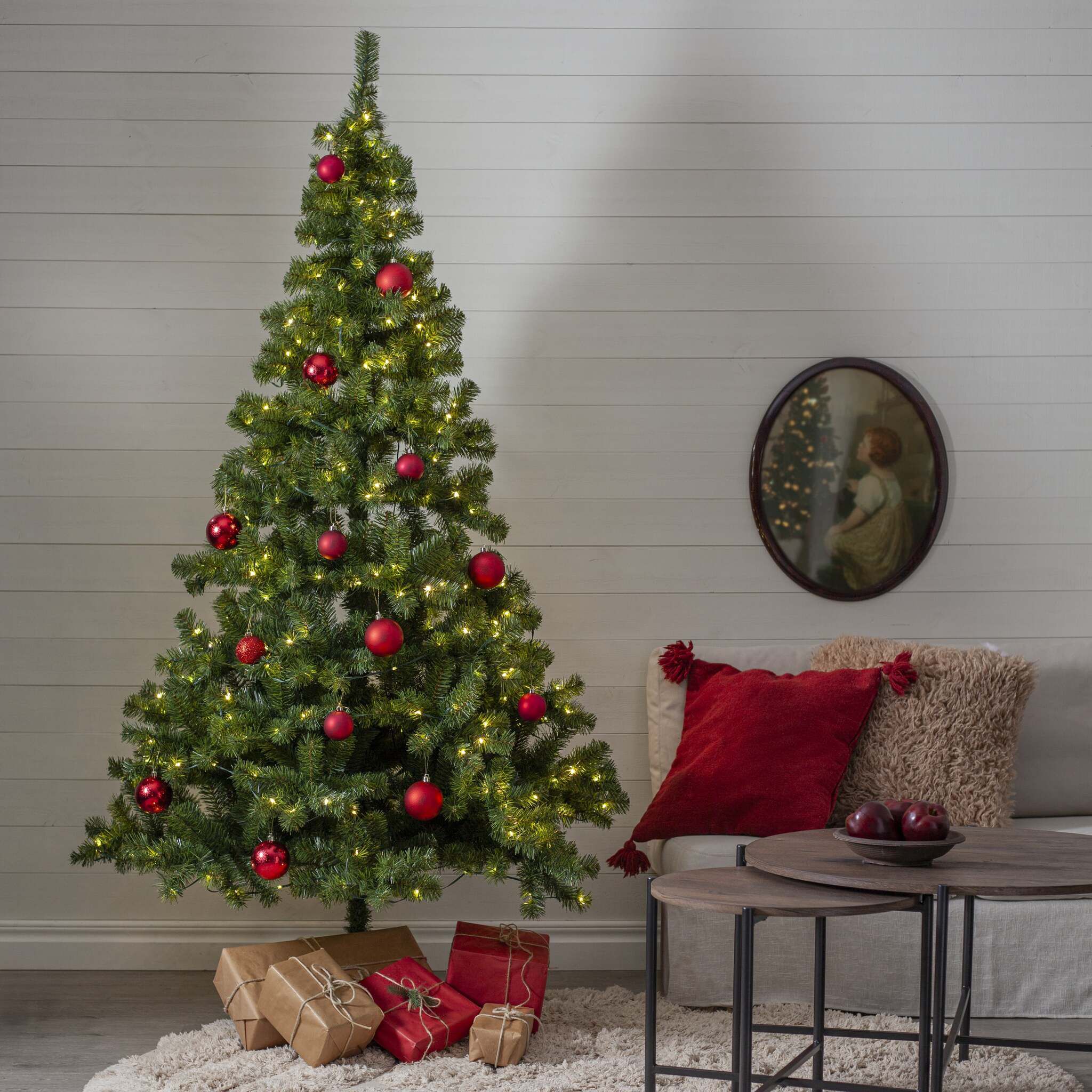 Künstlicher Weihnachtsbaum Ottawa - grün, 400 LED's, 210cm Höhe