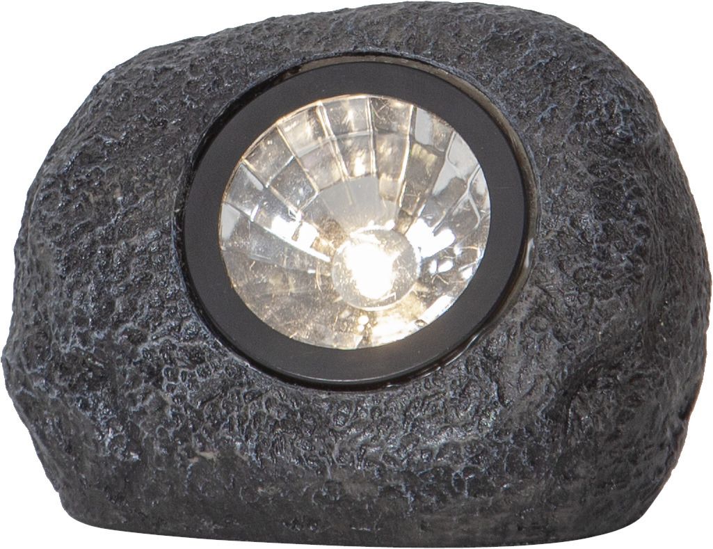 Solar Spotlight Rocky - Grau, Lichtfarbe Warmweiss
