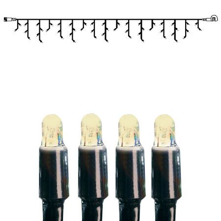 System LED Extra, Icicle, 300x40cm - Schwarz, Warmweiss