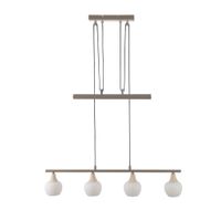 4er Pendelleuchte  MONACO  L: 78cm beige - IP20, E14, Beige