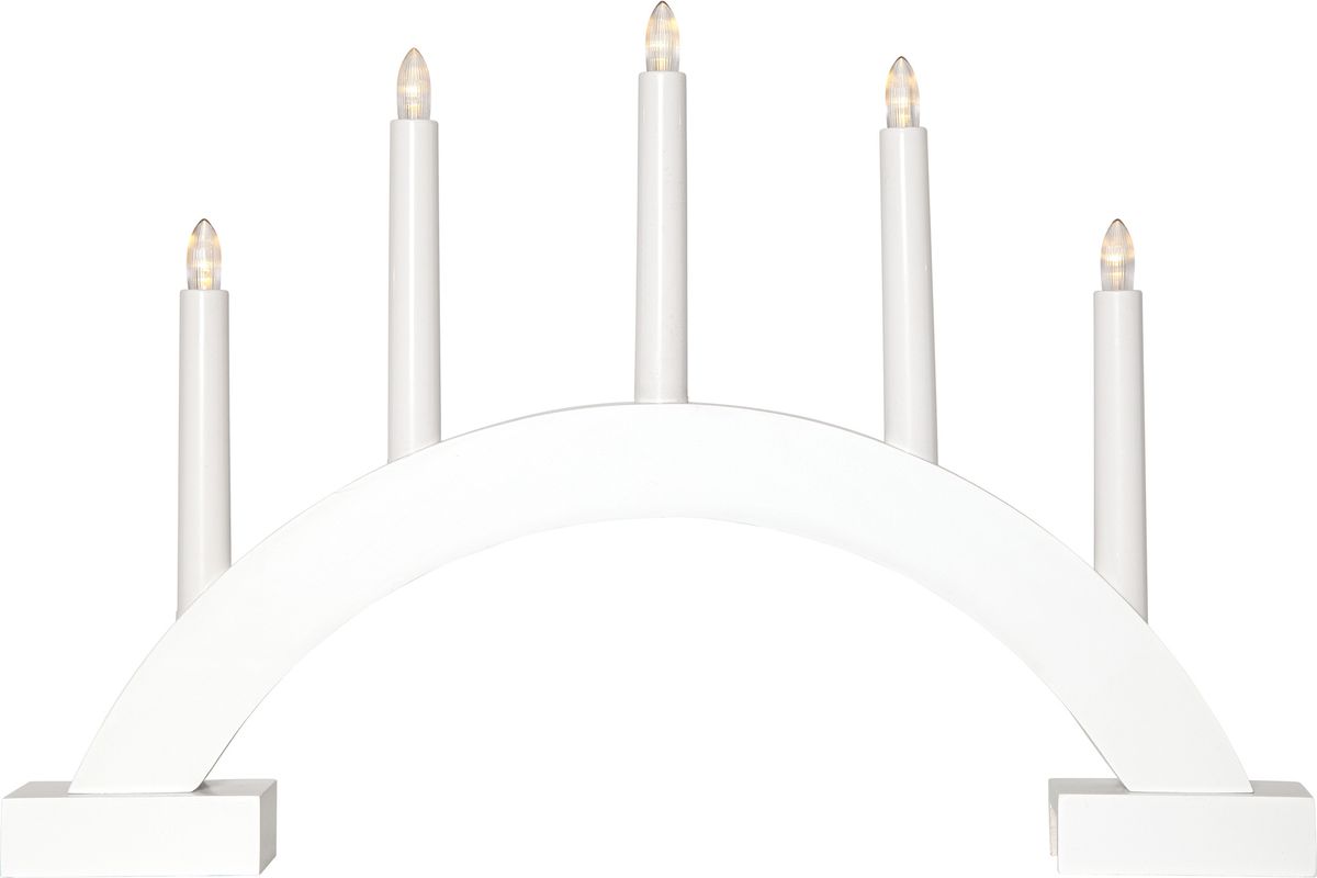 Kerzenleuchter ABBE - IP20, Weiss, Warmweiss