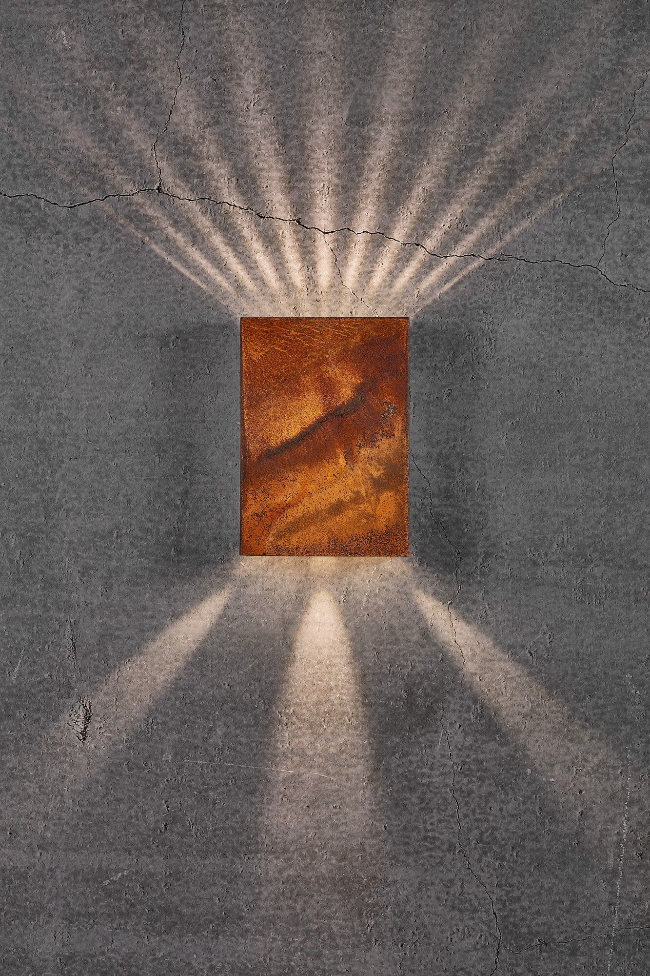 Fold 15, Wandleuchte, Corten - LED Modul, 10W LED, IP54